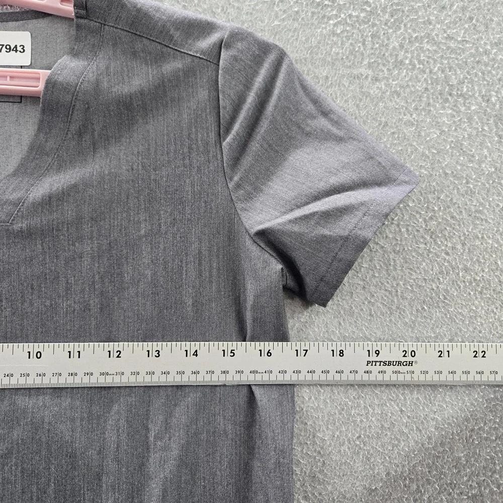 FIGS Women Scrub Top XXS‎ Gray PO#1568 Short Sleeve